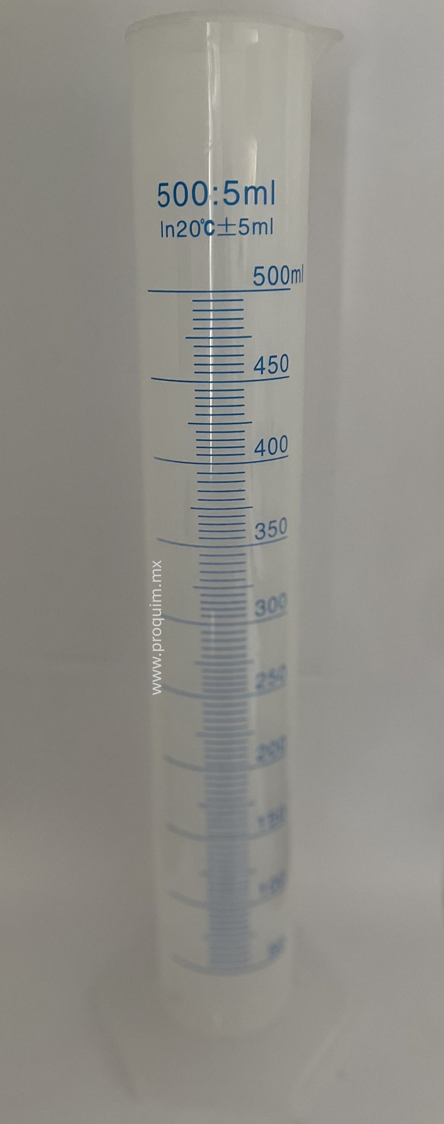 PROBETA DE PLASTICO BASE HEXAGONAL 500 ML