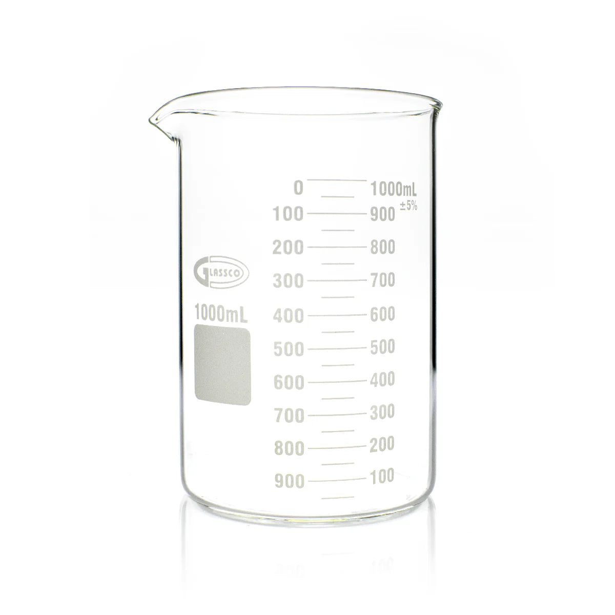 VASO DE PRECIPITADO FORMA BAJA 1000 ML. GLASSCO