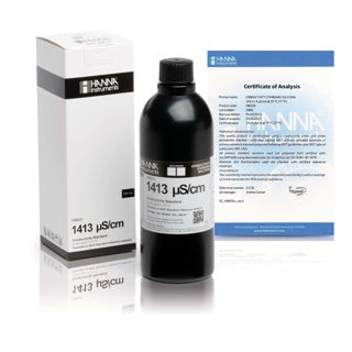 ESTANDAR TECNICO DE CALIBRACION DE CE DE 1413  US/CM, CON CERTIFICADO DE ANALISIS, 500 ML.