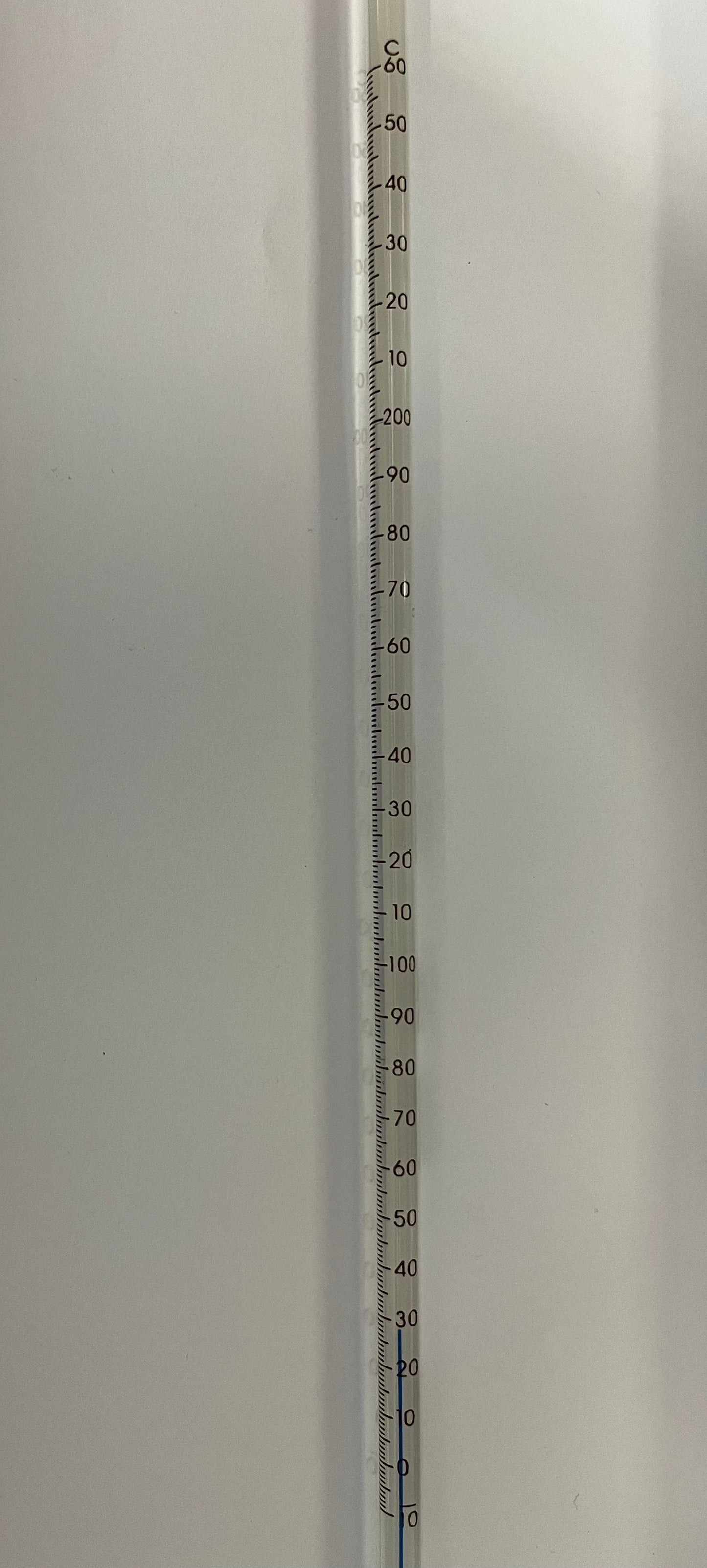 TERMOMETRO DE VIDRIO, LO-TOX I.P. RELLENO AZUL -10 a 260 C. BRANNAN