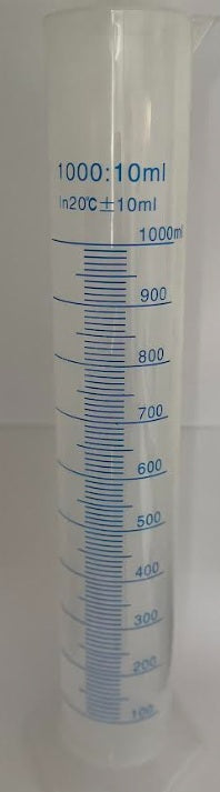 PROBETA DE PLASTICO BASE HEXAGONAL 1000 ML.