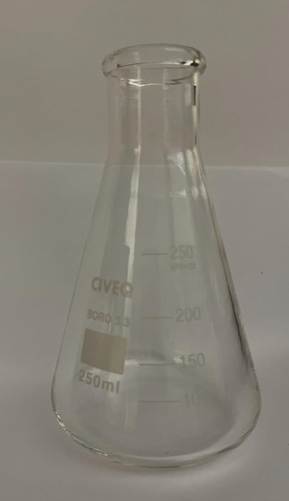 Matraz Erlenmeyer de 250ml. Modelo 1121-250. CIVEQ