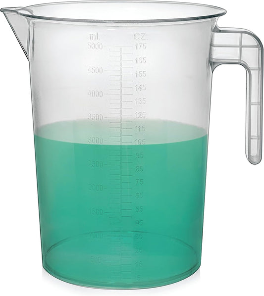 JARRA (VASO CON ASA) PP 5,000 ML (5 litros), GRADUACION EN RELIEVE