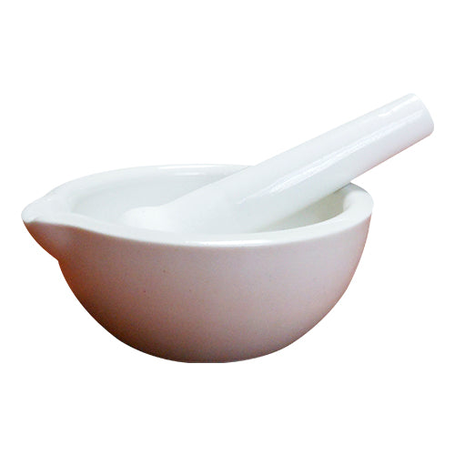 MORTERO DE PORCELANA C/PISTILO, 50 ML.
