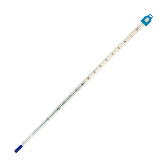 TERMOMETRO DE VIDRIO, LO-TOX I.P. RELLENO AZUL -20 a 150 °C. BRANNAN