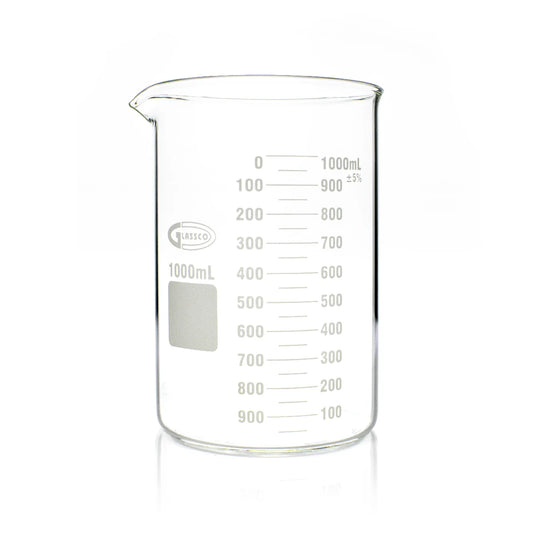 VASO DE PRECIPITADO FORMA BAJA 1000 ML. GLASSCO