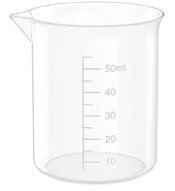 VASO DE PLASTICO GRADUADO DE 50 ML. POLIPROPILENO